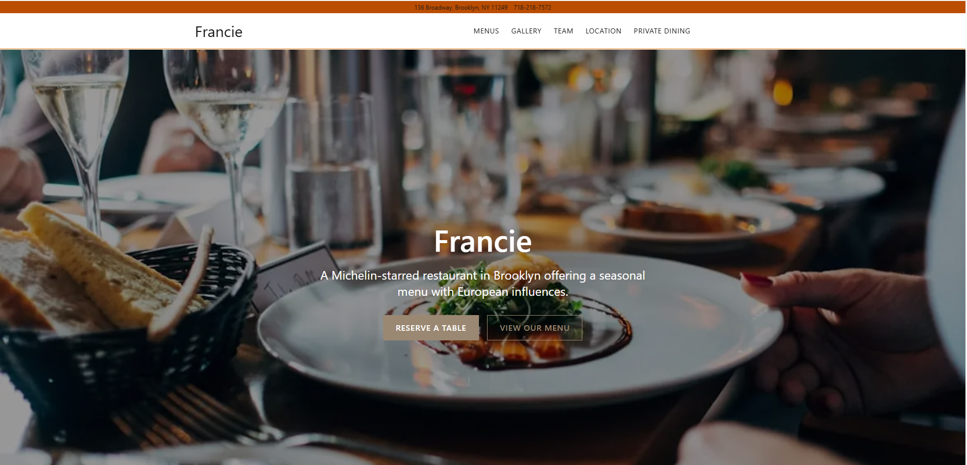 Restaurant Website